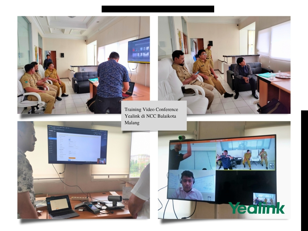 Training Perangkat Video Conference Yealink di Kominfo Kota Malang